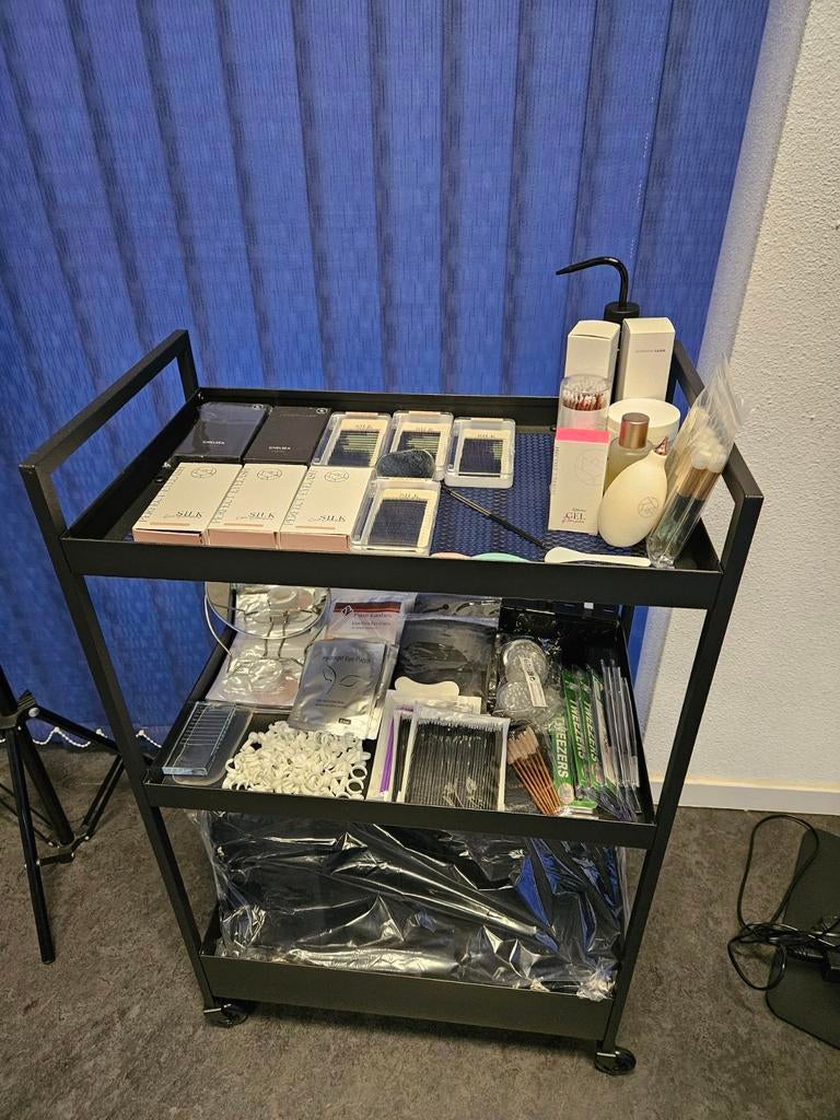 Complete wimper set (grotendeels nieuw), Ogen, Zwart, Ophalen of Verzenden, Zo goed als nieuw