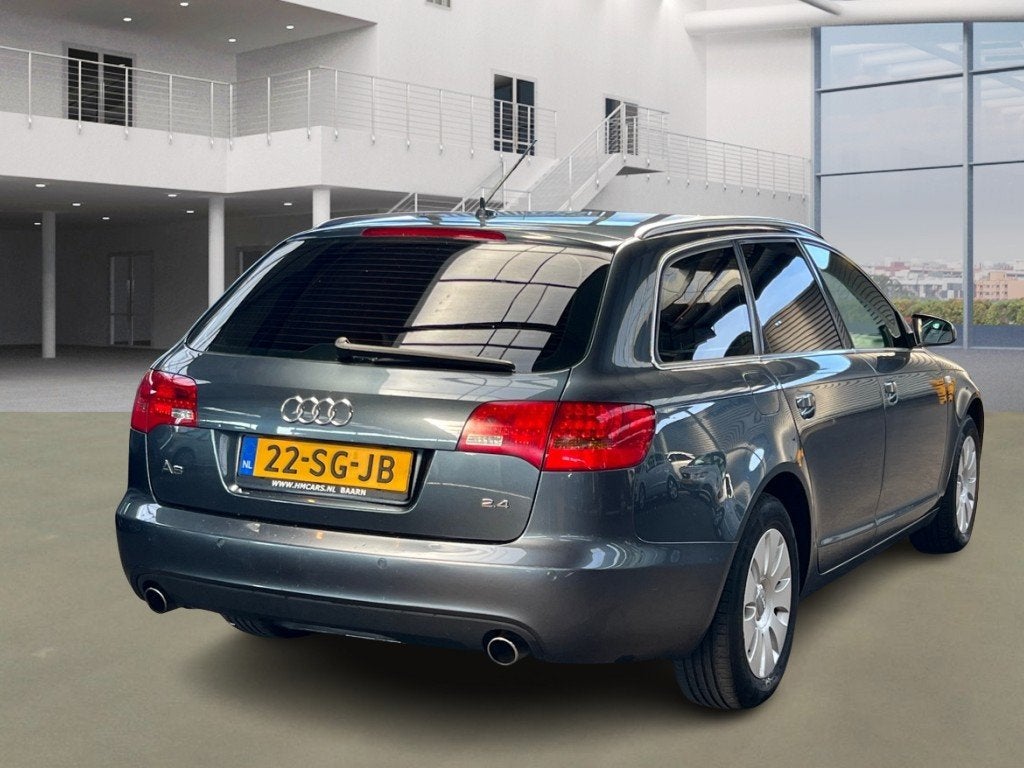 Audi A6 Avant 2.4 Pro Line AUTOMAAT AIRCO CRUISE LEDER PDC, Parkeersensor, Blauw, Euro 4, 6 cilinders