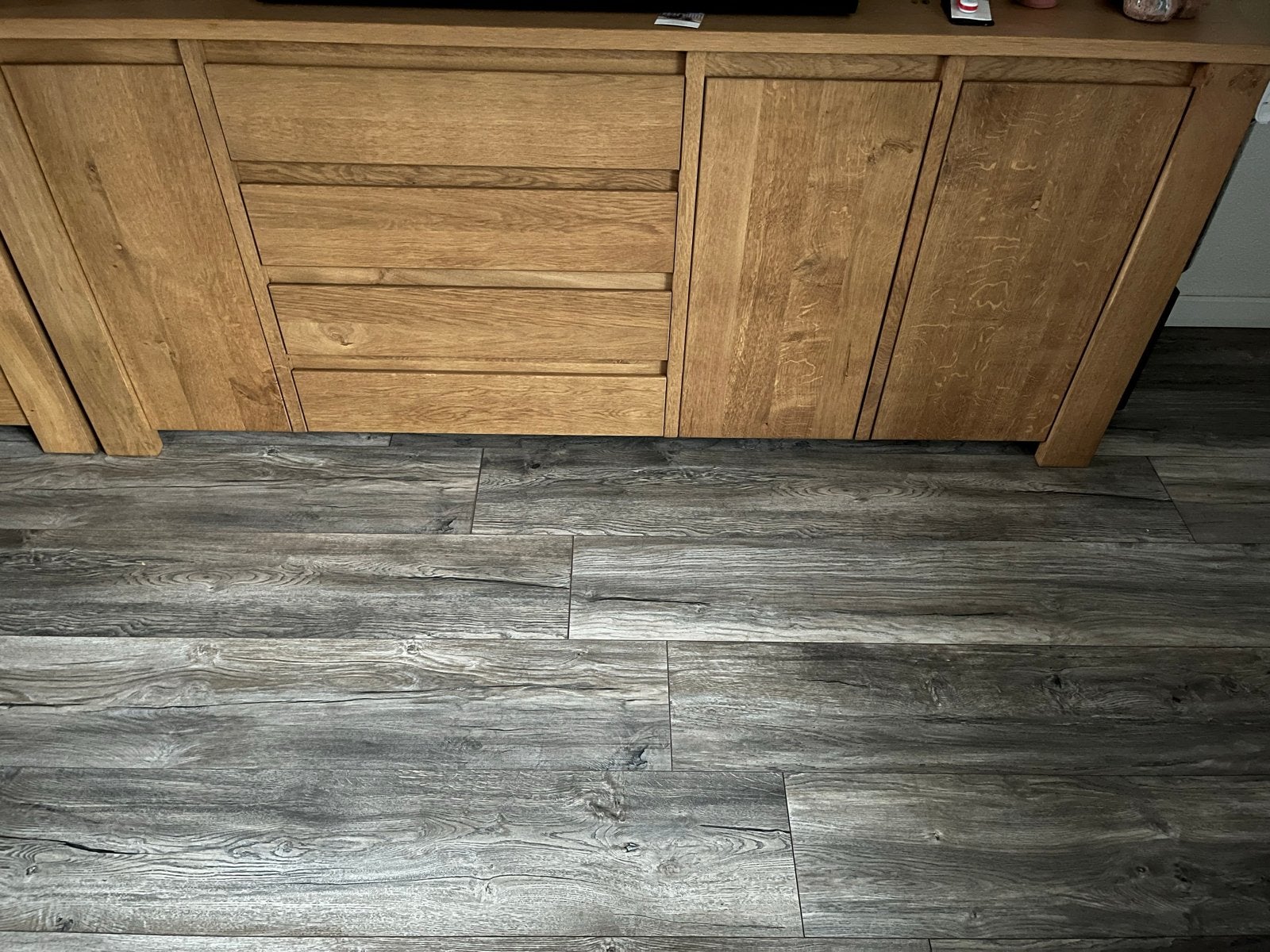 Zeer nette eiken dressoir met 4 laden en 3 deuren, Huis en Inrichting, Kasten | Dressoirs, Ophalen, 150 tot 200 cm, Eikenhout