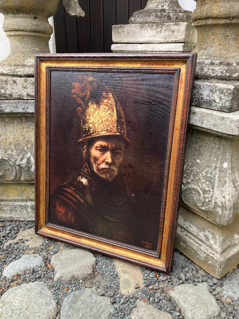 De man met de Gouden helm H.Faust., Minder dan 50 cm, Gebruikt, Ophalen of Verzenden, Print