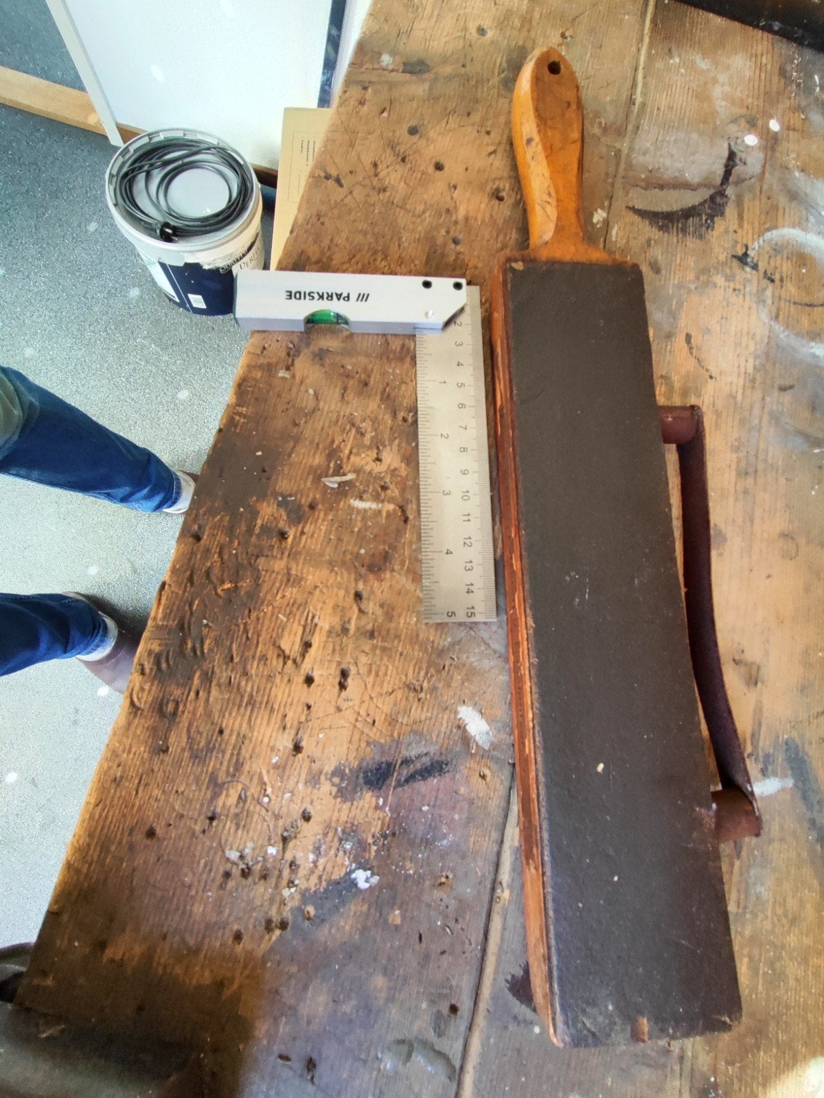 Vintage Open Scheermes Slijper - Strop, Ophalen of Verzenden