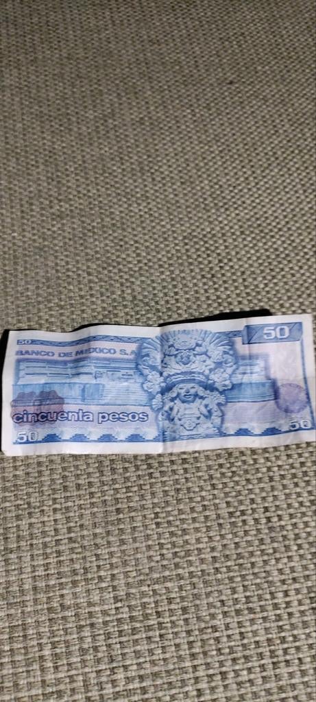 Mexicaans 50 Pesos biljet - Banco de Mexico S.A., Ophalen of Verzenden, Noord-Amerika