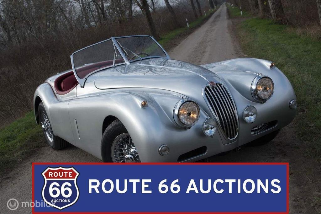 Jaguar XK140 OTS | 1956 | Route 66 Auctions, Overige carrosserieën, Zwart, Bedrijf, Handgeschakeld