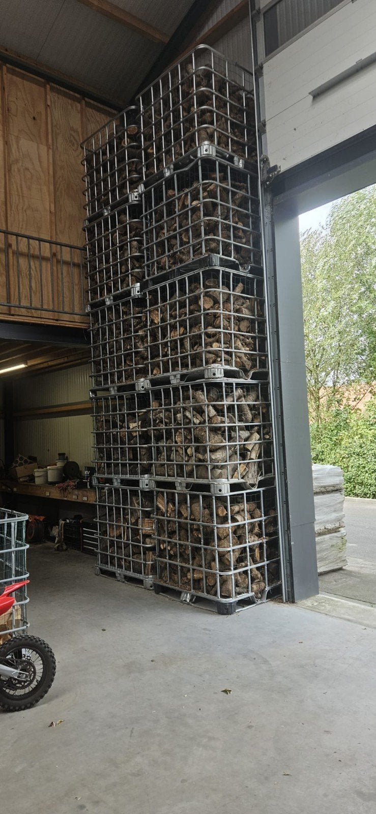 fruithout droog gelijk stoken, 6 m³ of meer, Ophalen of Verzenden, Overige houtsoorten, Blokken