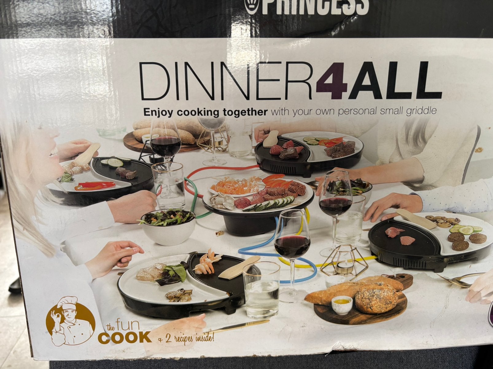 Dinner 4 all gourmetstel, Ophalen of Verzenden, Zo goed als nieuw, 4 t/m 7 personen