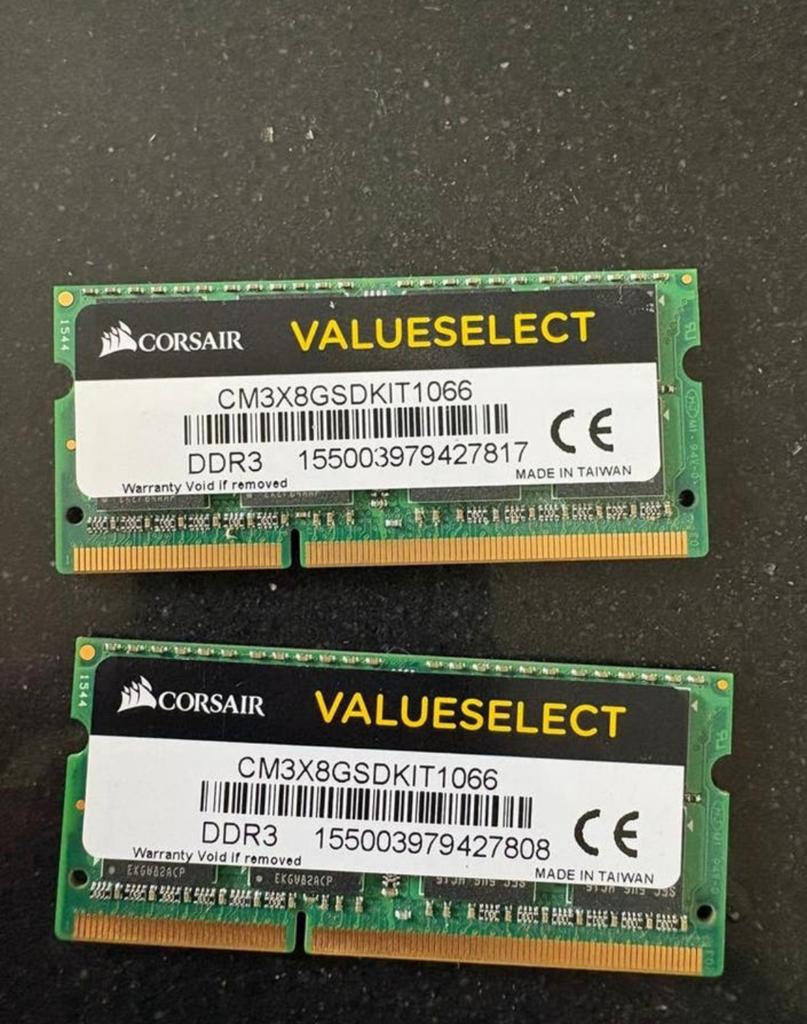 Corsair ValueSelect DDR3 RAM - 2x 8GB (16GB totaal), DDR3, Ophalen of Verzenden, Zo goed als nieuw, Desktop