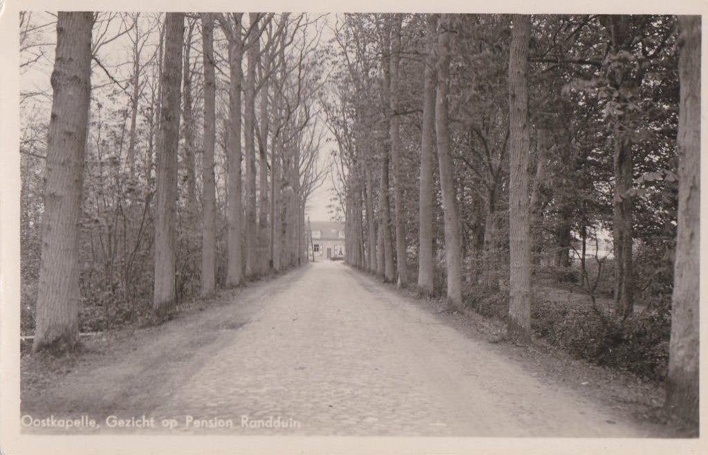oostkapell gezicht op pension randduin ca 1950, Ophalen of Verzenden, Voor 1920, Noord-Brabant