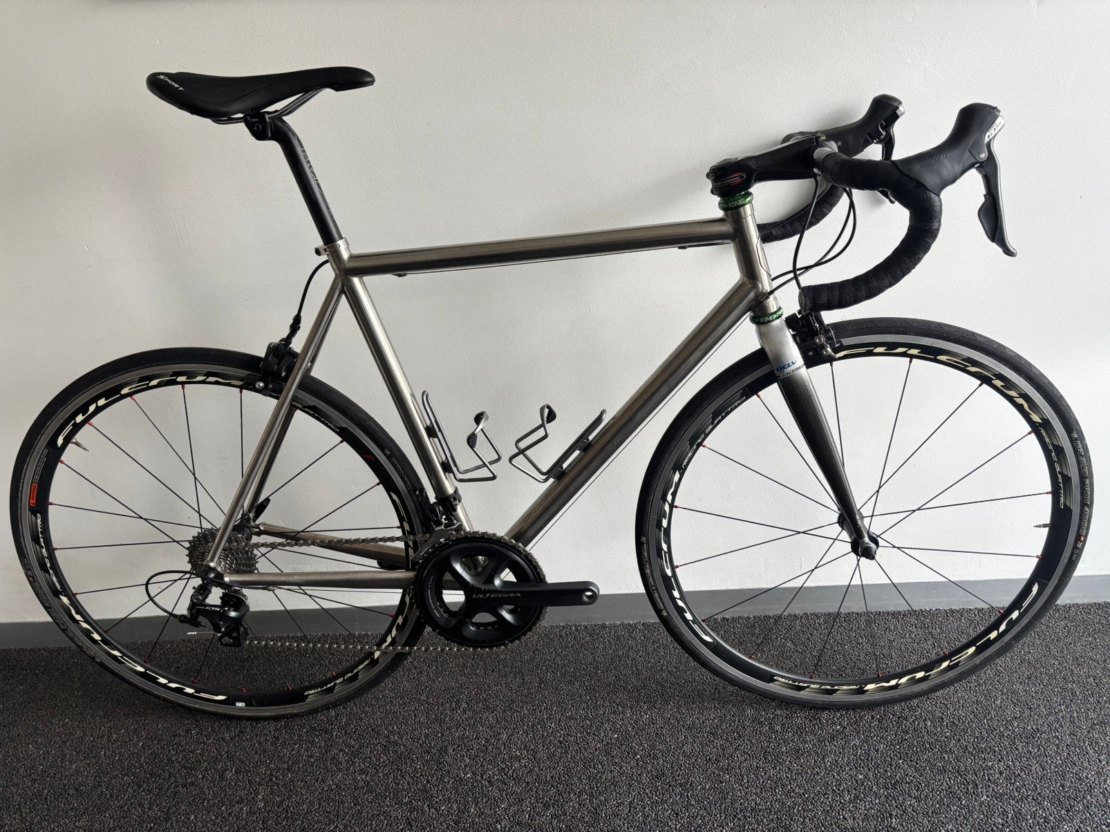 Prachtige titanium racefiets Vannicholas maat 56, Fietsen en Brommers, Zo goed als nieuw, Meer dan 20 versnellingen, 53 tot 57 cm