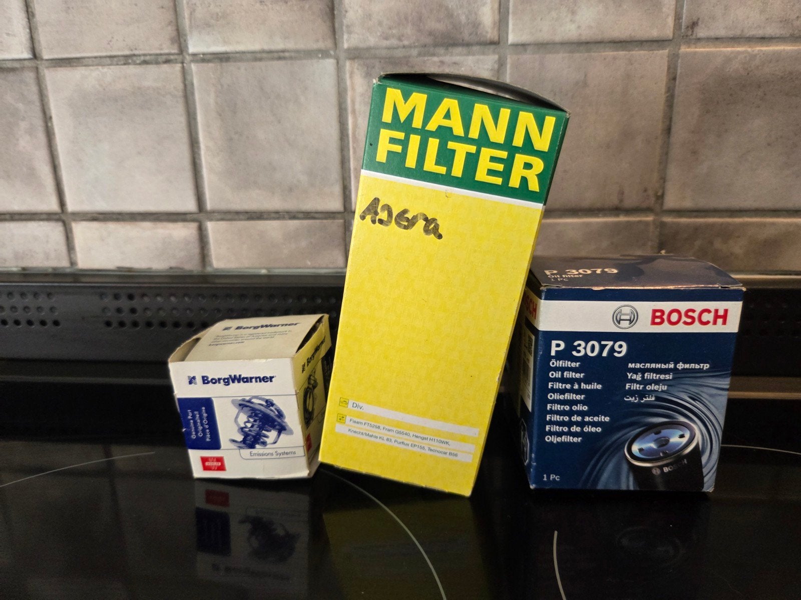 Opel X16SZR oliefilter, thermostaat en brandstoffilter, Ophalen of Verzenden, Nieuw, Opel