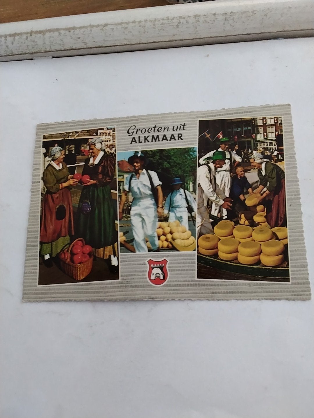 Oude ansichtkaart Groeten uit Alkmaar - Kaasmarkt, Ophalen of Verzenden, 1960 tot 1980, Gelopen, Noord-Holland