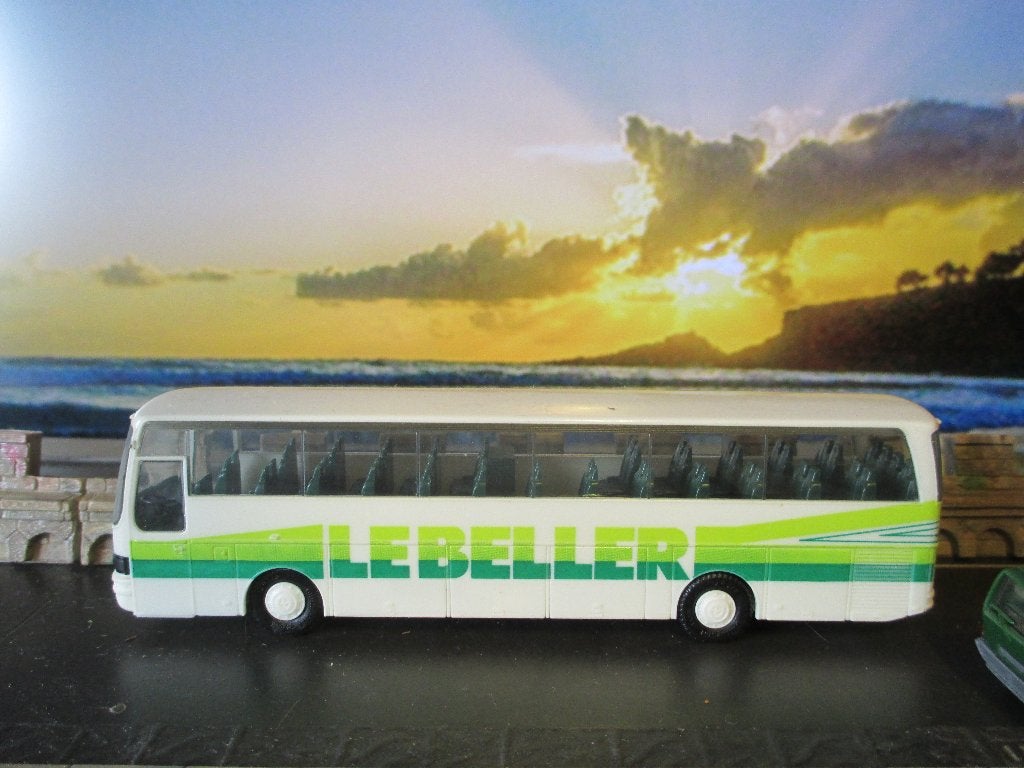 Kässbohrer Setra SG 215 HD touringcar - Herpa Le Beller, Ophalen of Verzenden, Zo goed als nieuw, Bus of Vrachtwagen, Herpa