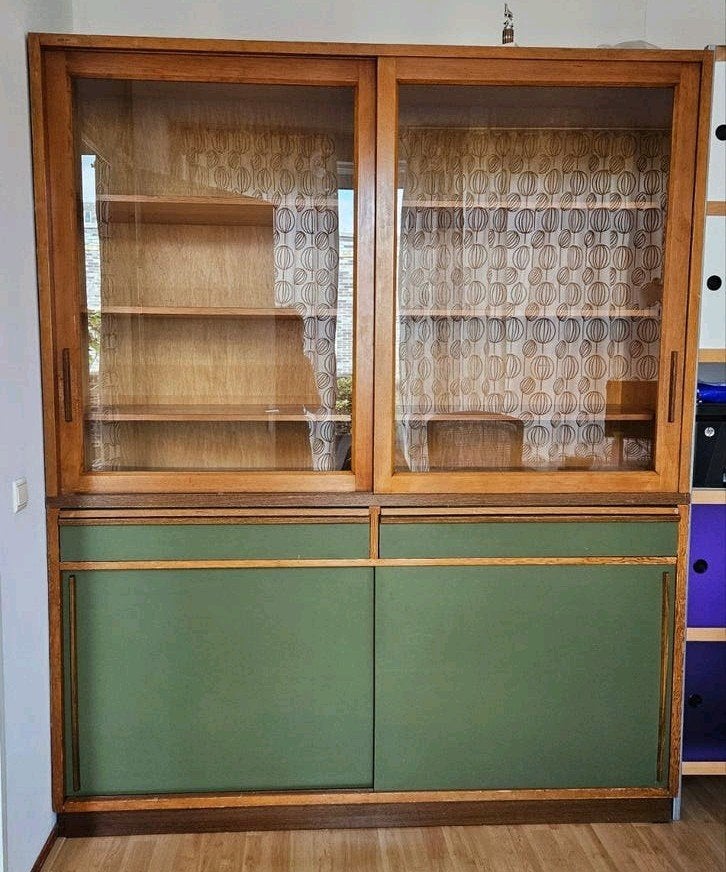 Laboratoriumkast hout vintage, Ophalen, Gebruikt, Met deur(en), 200 cm of meer