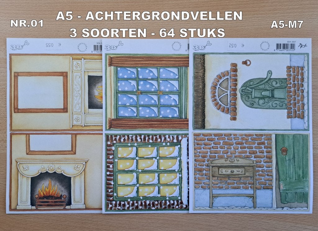 07...A5 KNIPVELLEN 43 SOORTEN-264 VELLEN (6 series), Ophalen of Verzenden, Nieuw, Meerdere plaatjes