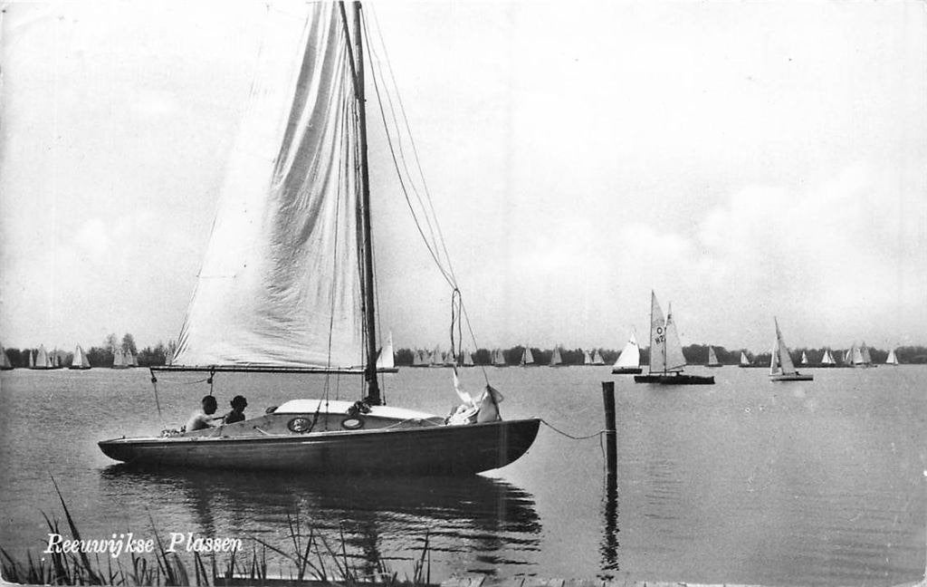 388-504-037 Reeuwijk Reeuwijkse Plassen, Verzamelen, Ansichtkaarten | Nederland, Verzenden, Voor 1920, Zuid-Holland