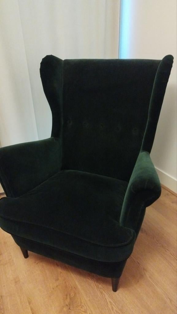 IKEA Strandmon fauteuil, Ophalen, Eenpersoons, 75 tot 100 cm, Zo goed als nieuw