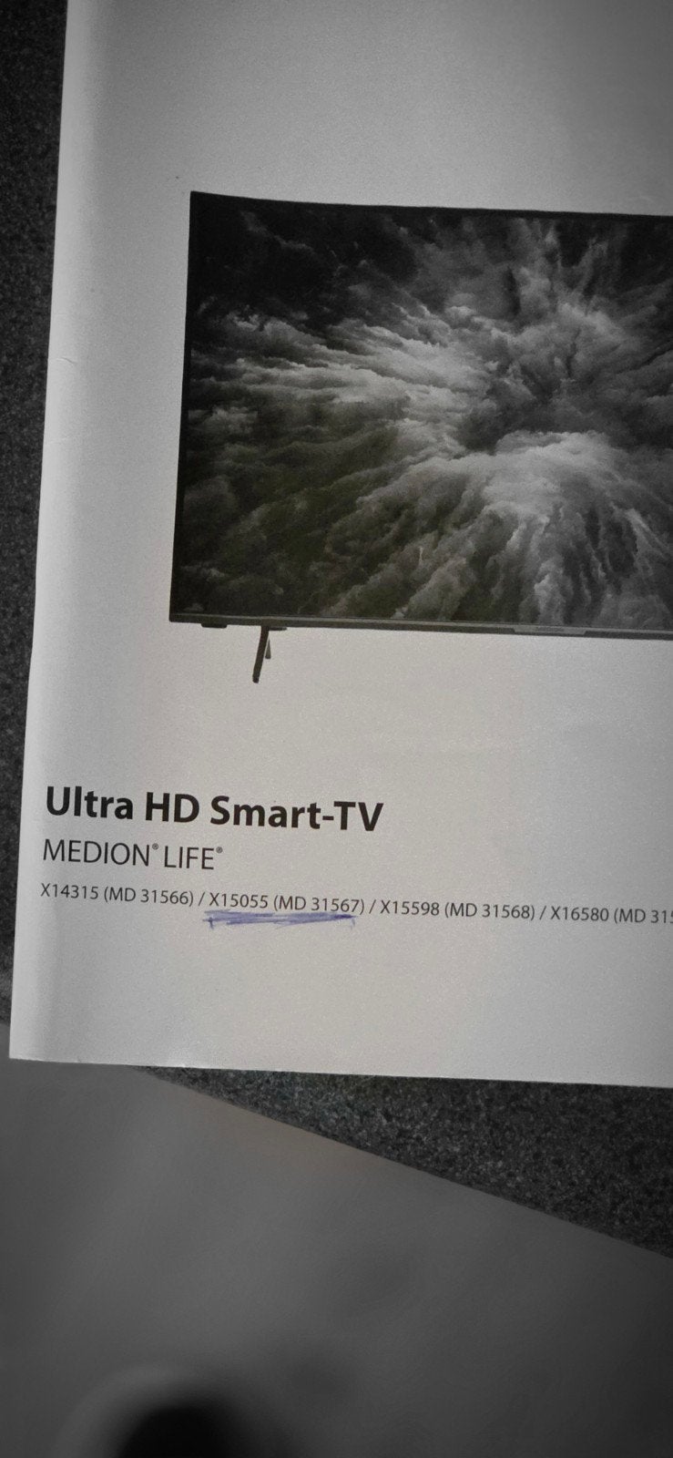 Medion Smart TV 50 inch Ultra HD, 100 cm of meer, 4k (UHD), Smart TV, Ophalen