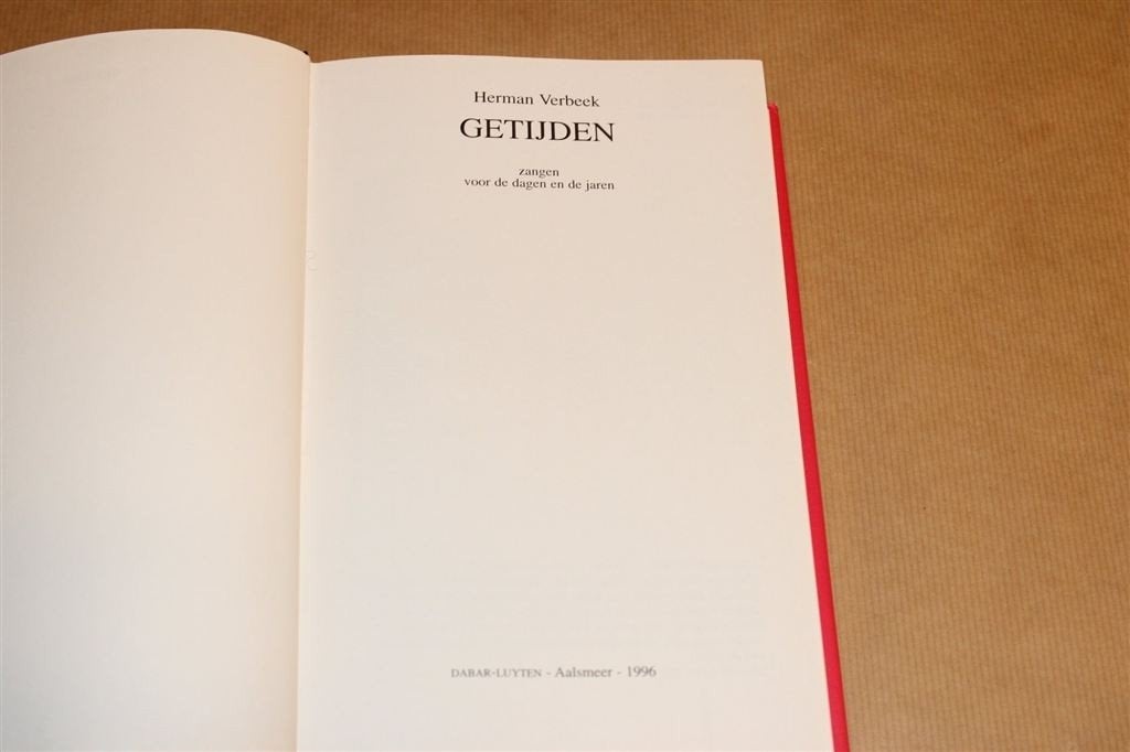 Getijden — Zangen voor de Dagen en de Jaren, Ophalen of Verzenden, Zo goed als nieuw, Artiest