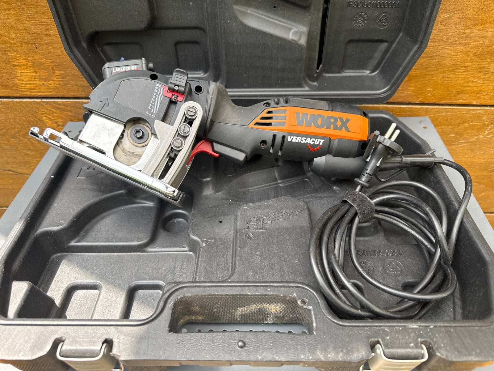 Worx Versacut Cirkelzaag in Koffer, Ophalen, Minder dan 30 mm, Gebruikt, Cirkelzaag