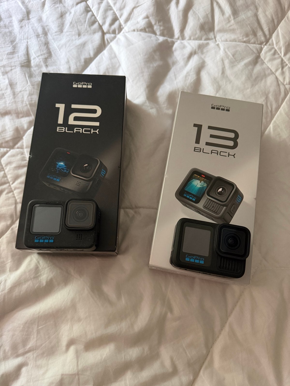 GoPro Hero 12 Black en GoPro Hero 13 Black actiecamera's, Ophalen of Verzenden, Zo goed als nieuw, GoPro