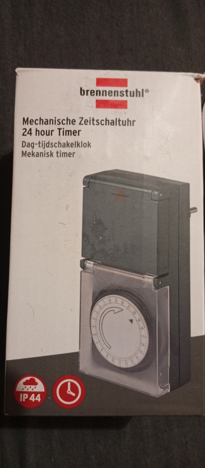 Brennenstuhl Mechanische Tijdschakelklok / Timer – IP44 (Nie, Ophalen of Verzenden, Nieuw