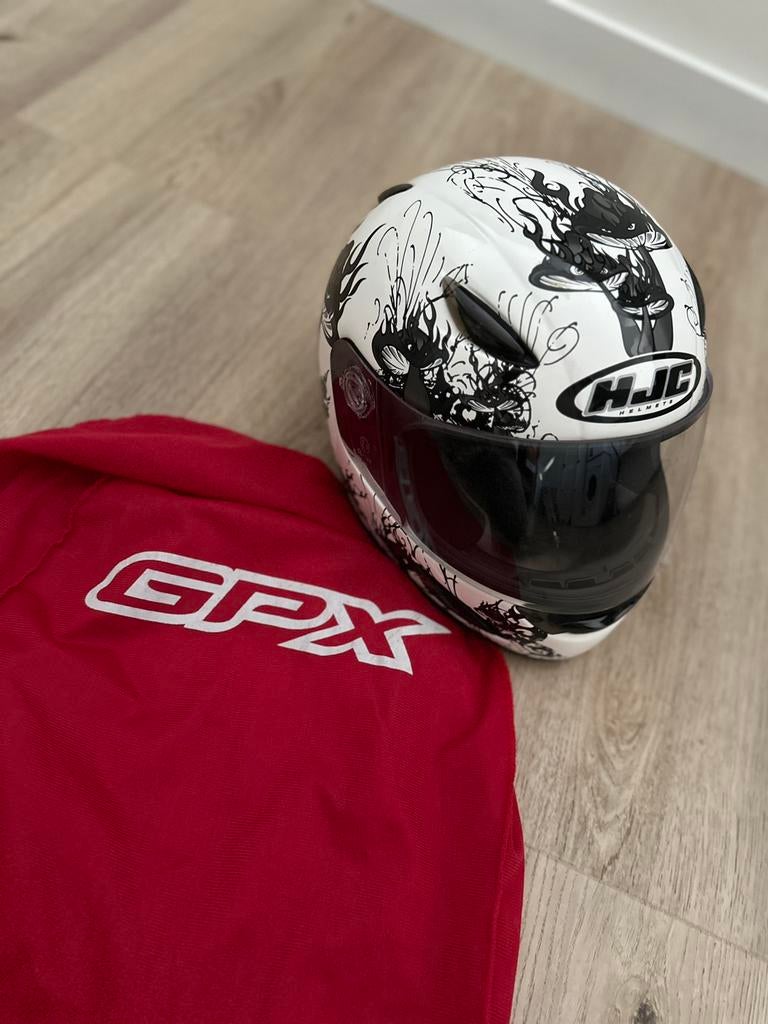 hjc motor helmet mush (xxs), Ophalen of Verzenden, Tweedehands, Integraalhelm, HJC