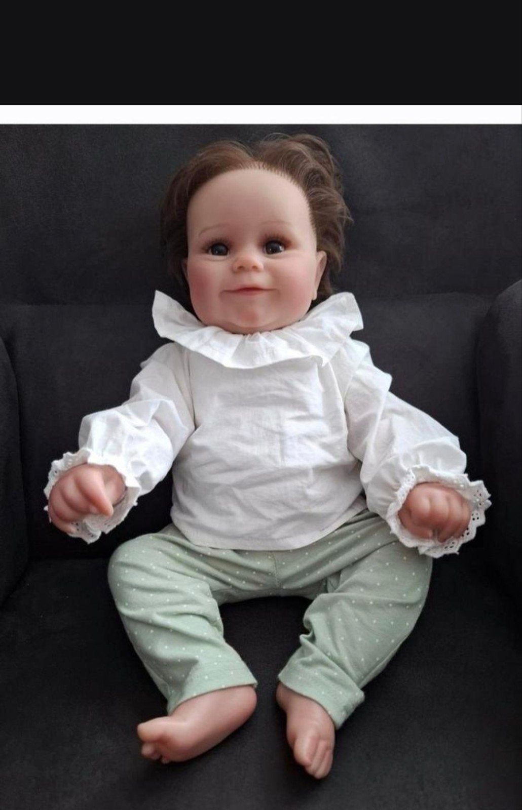 Realistische Reborn Babypop -, Kinderen en Baby's, Speelgoed | Poppen, Zo goed als nieuw, Babypop, Ophalen