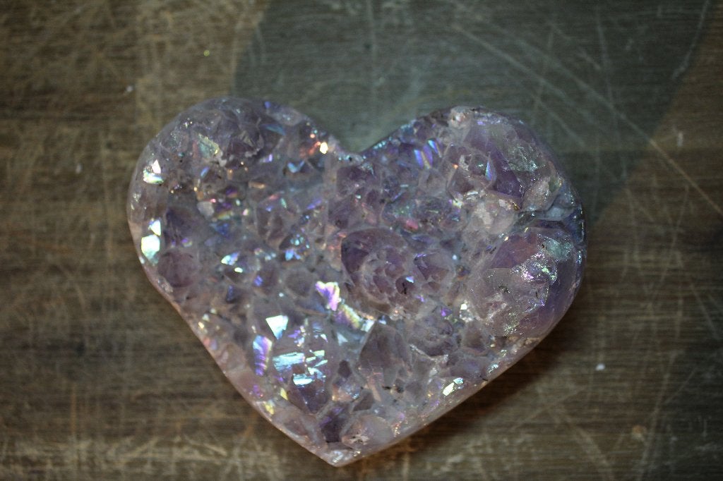 Auro kwarts hart vormen mooi van kleur kleur, Ophalen of Verzenden, Mineraal