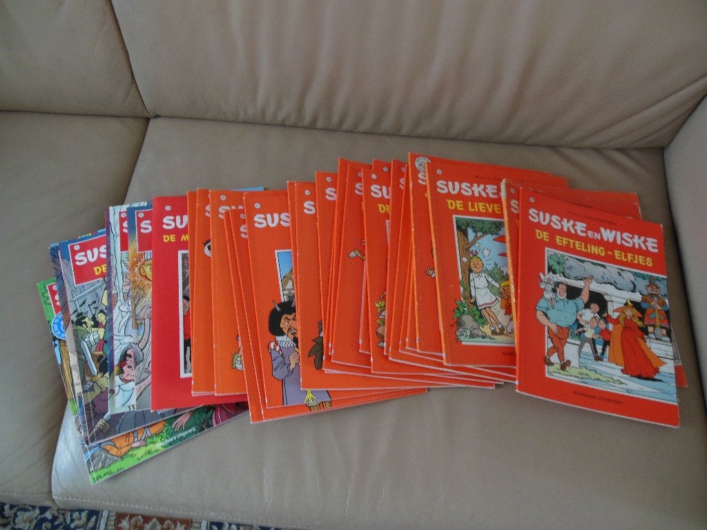Suske en wiske stripboeken, 1e druk, per stuk, Meerdere stripboeken, Ophalen, Gelezen