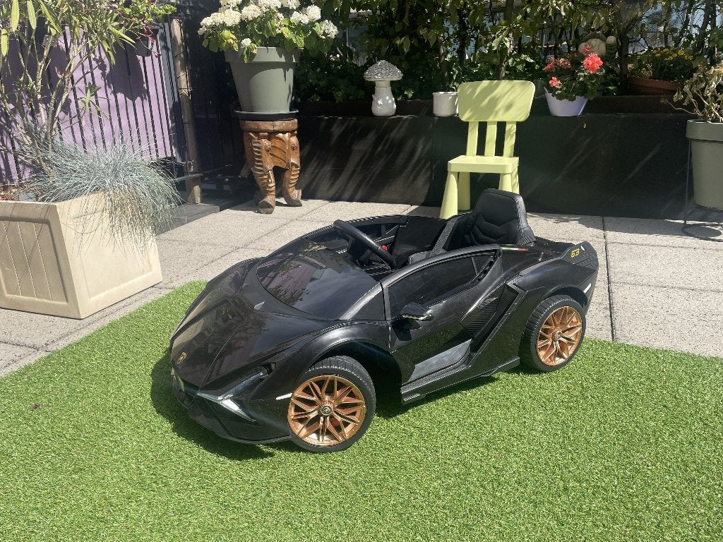 Lamborghini Sian 12V Zwart, Ophalen of Verzenden, Zo goed als nieuw