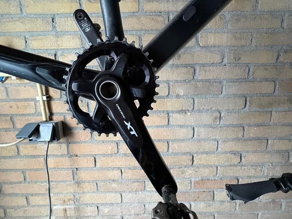 21'' Carbon MTB frame XL met XT crankset, Ophalen, Frame, Gebruikt, Mountainbike