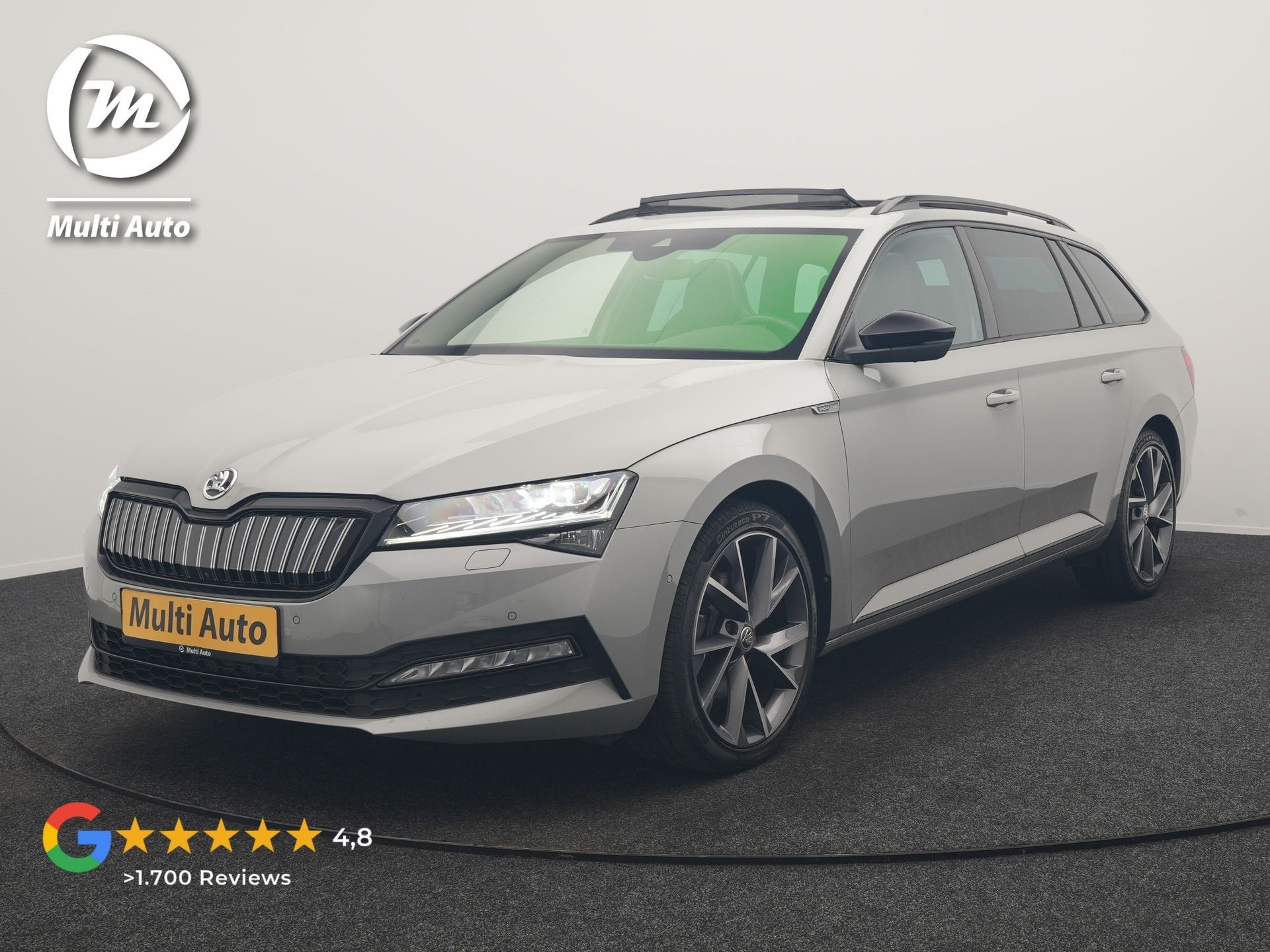Skoda Superb Combi 1.4 TSI iV Sportline Business PHEV 218pk, Auto's, Dealer onderhouden, Gebruikt, Zwart, 4 cilinders