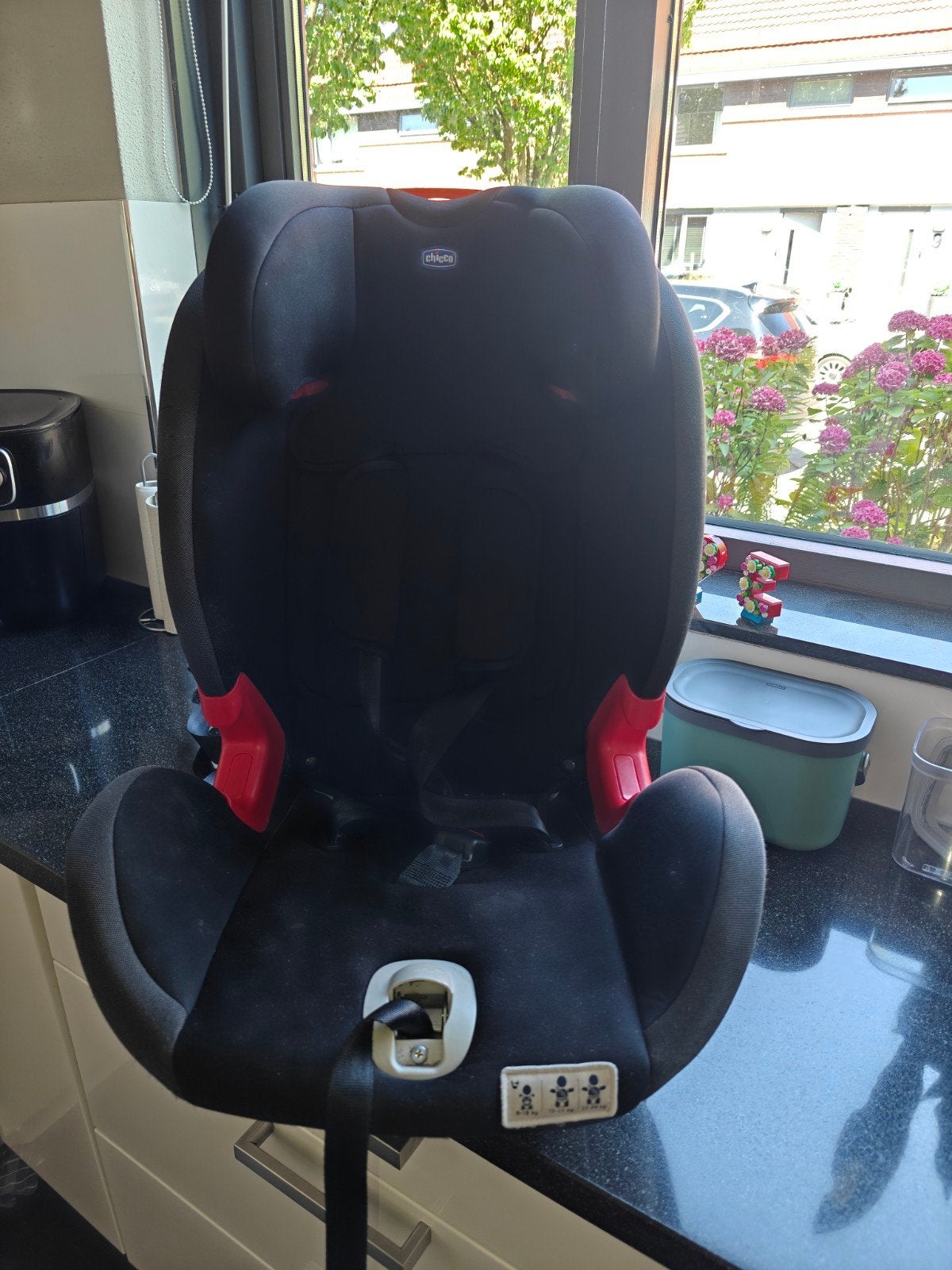Chicco Autostoel Youniverse Groep 1-2-3 Isofix Zwart, Kinderen en Baby's, Autostoeltjes, Ophalen, Verstelbare rugleuning, Gebruikt
