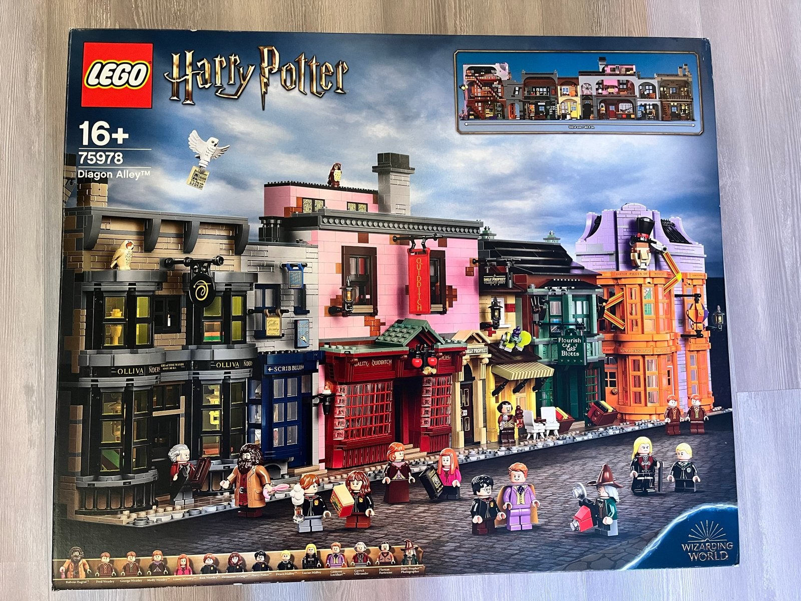 LEGO Harry Potter 75978 Diagon Alley - Compleet met handleid, Gebruikt, Lego, Harry Potter, Ophalen of Verzenden