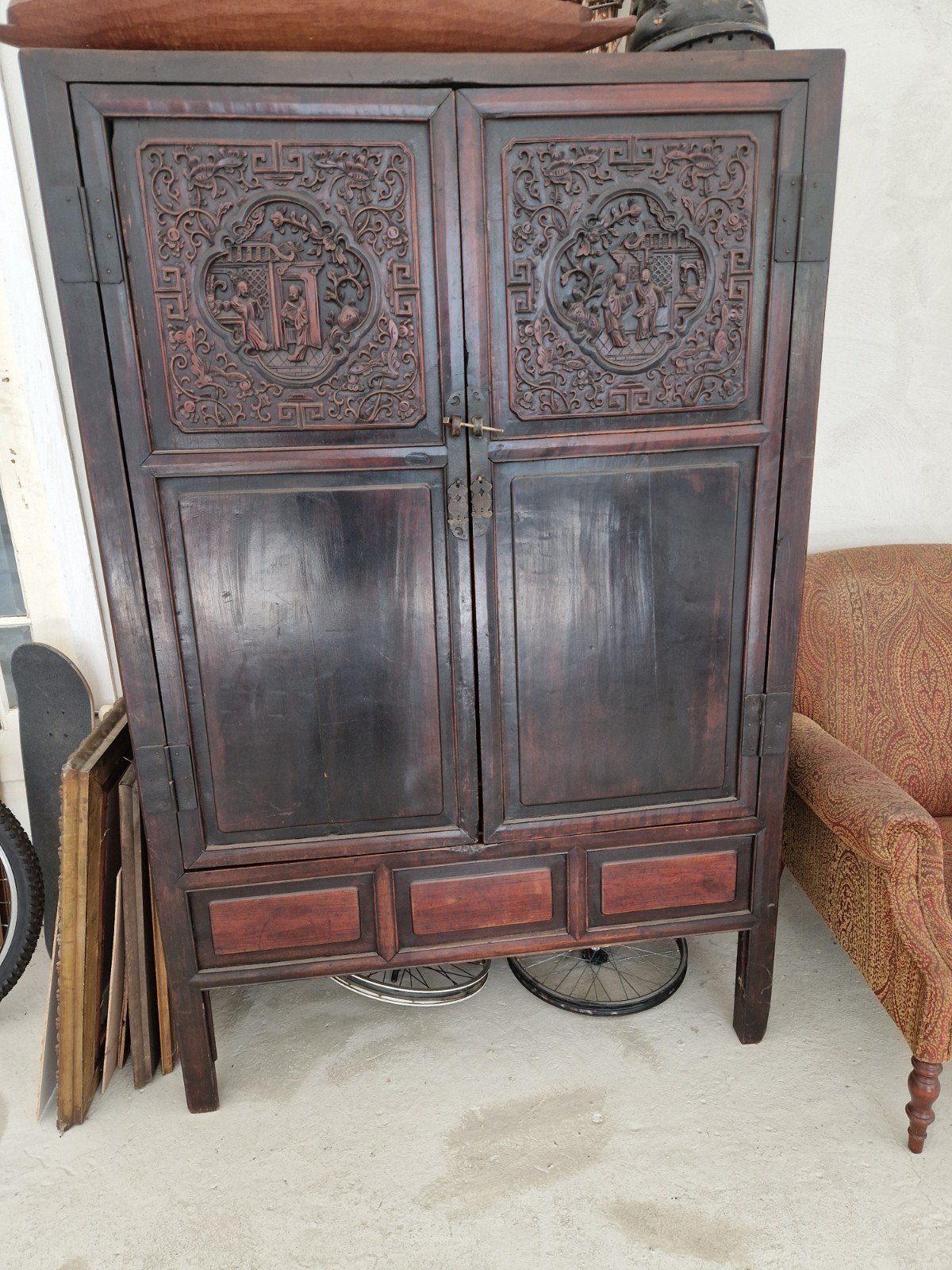 chinese antieke kast, Ophalen
