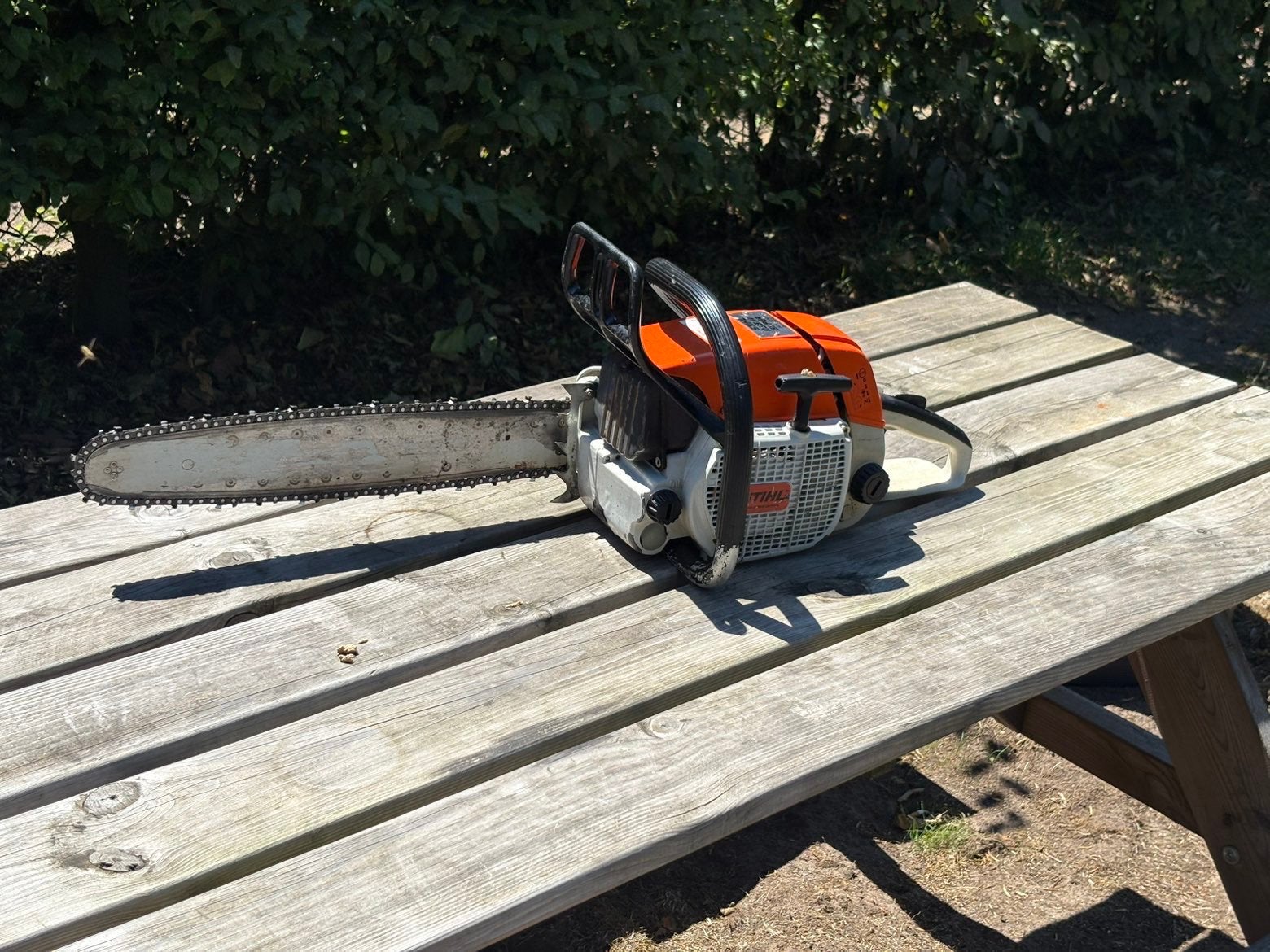 Stihl 038 AV Super Electronic Quickstop Kettingzaag, Ophalen of Verzenden, Zo goed als nieuw