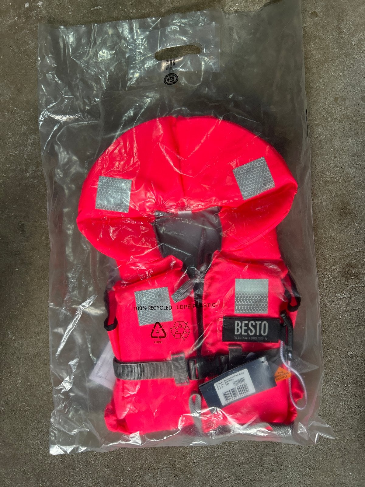 BESTO Reddingsvest Racingbelt Pink Baby - Nieuw, Watersport en Boten, Ophalen of Verzenden, Nieuw, Overige typen