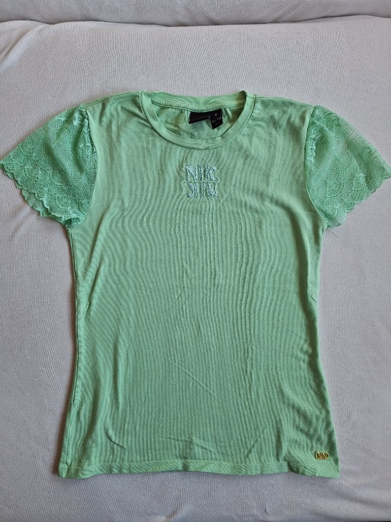 groen Nik &Nik t-shirt 176, Gebruikt, Meisje, Nik&Nik, Ophalen of Verzenden