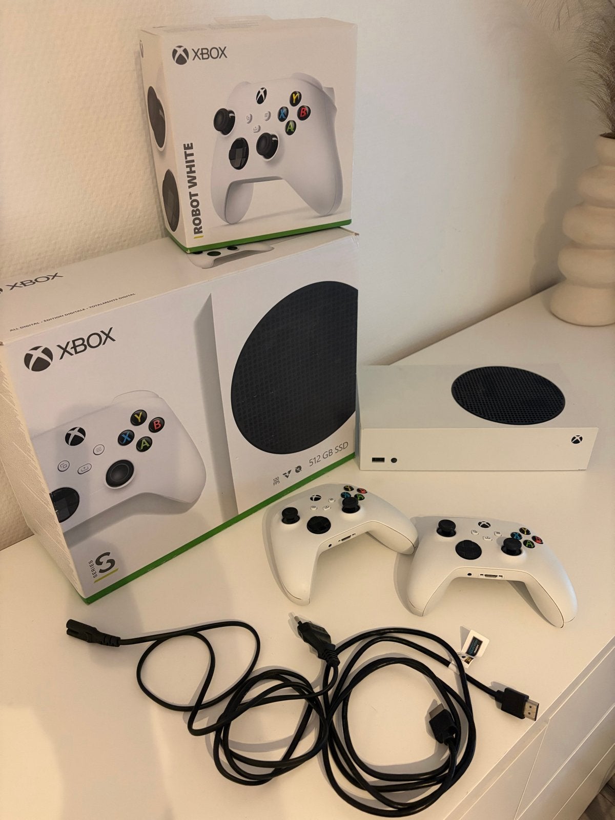 Xbox Series S met 2 controllers en originele verpakking, Spelcomputers en Games, Spelcomputers | Xbox Series X en S, Ophalen of Verzenden