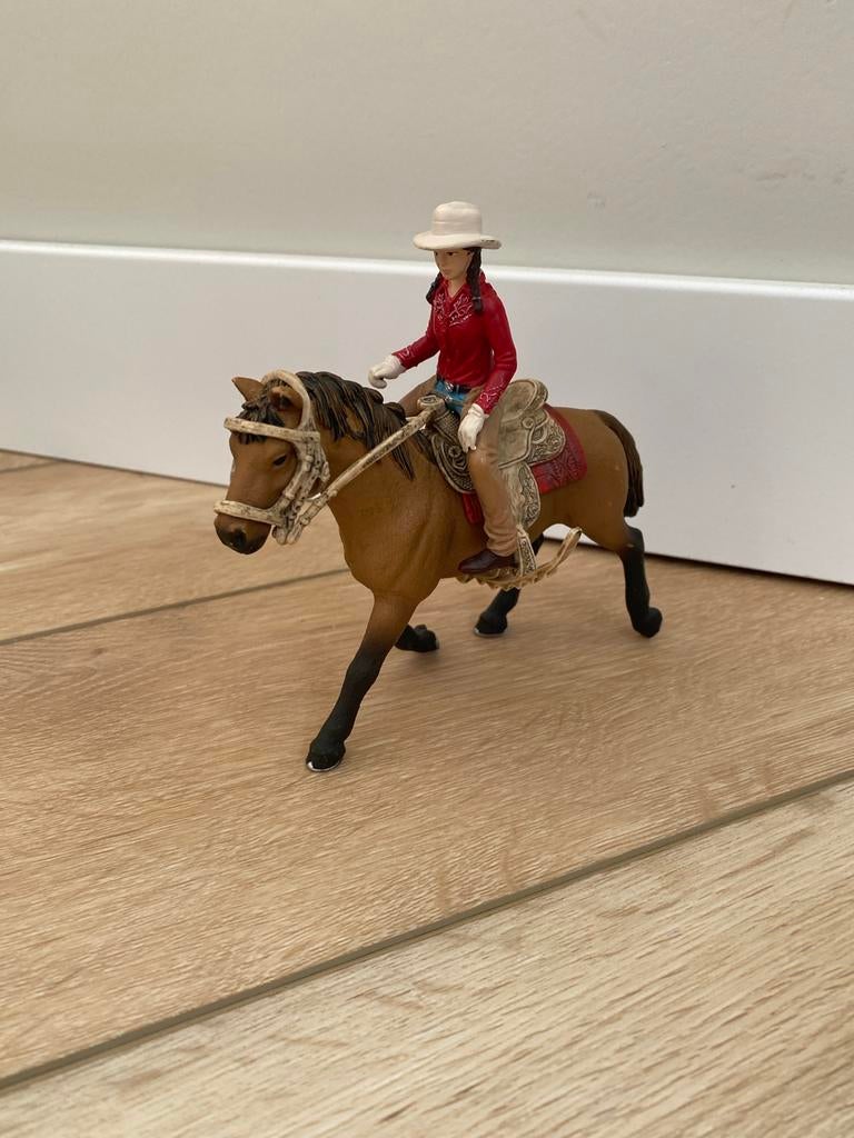 Schleich paard western met ruiter, Ophalen, Zo goed als nieuw, Jongen of Meisje