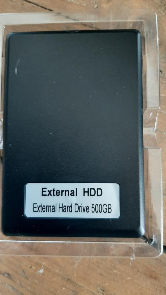Externe HDD 500GB USB 3.0 - Draagbare Harde Schijf, Computers en Software, Harde schijven, Onbekend, Server, HDD, Nieuw