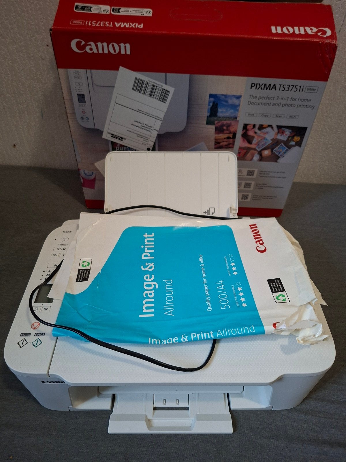 Canon Pixma TS3751i All-in-One Printer met WiFi + papier, Computers en Software, Printers, Ophalen, Kleur printen, Canon, Inkjetprinter