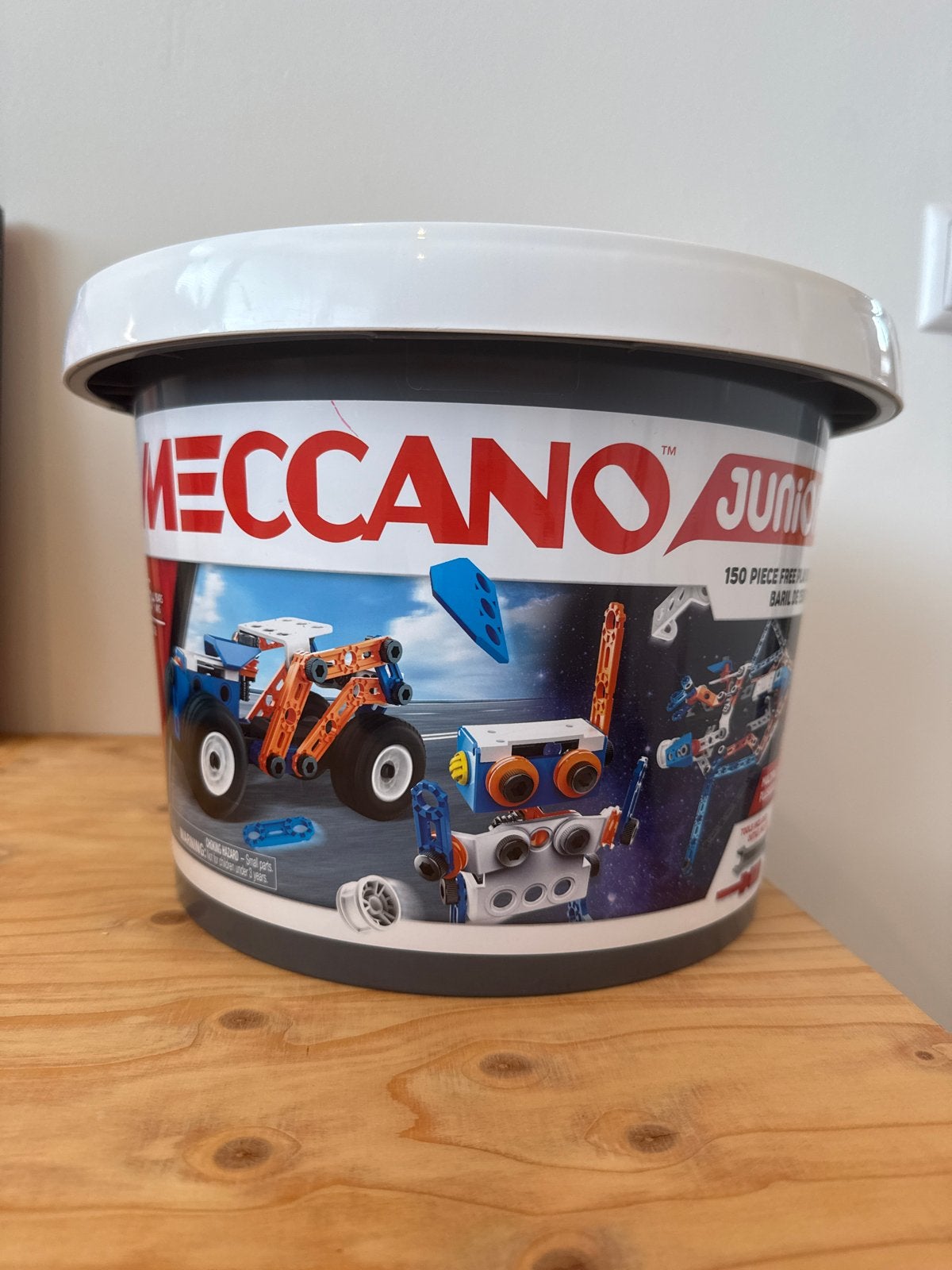 Meccano Junior 150-delige bouwset in emmer, Ophalen of Verzenden, Gebruikt, Overige merken