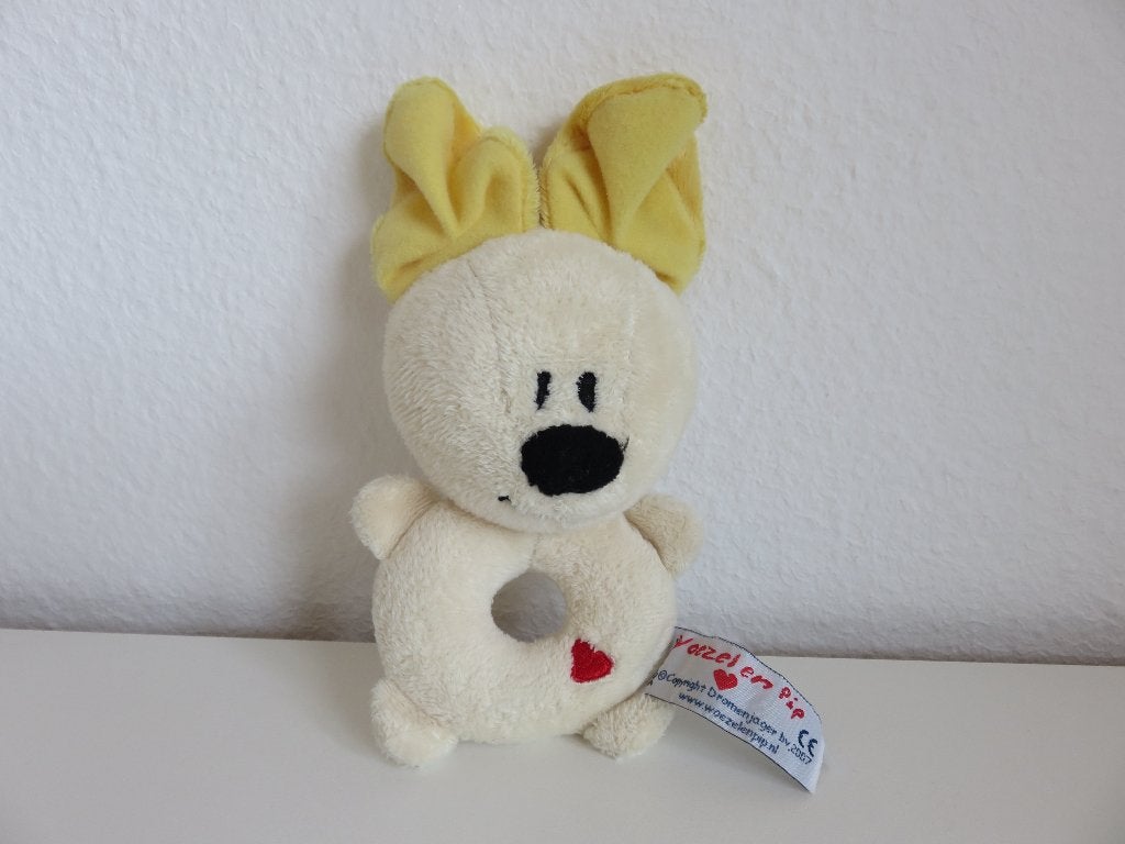 Woezel en Pip: Pip Pluchen rammelaar knuffel, Overige merken, Met geluid, Zo goed als nieuw, Klein (minder dan 20 cm)