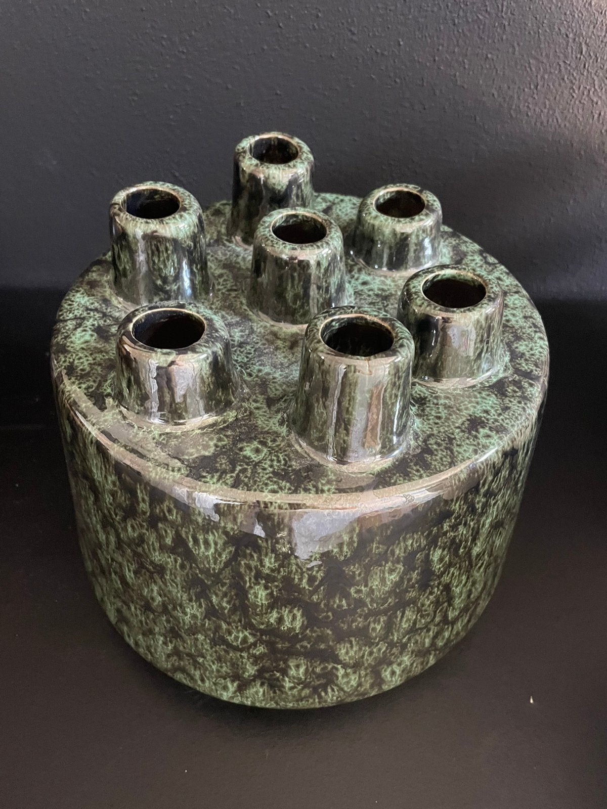 Groene tulpenvaas, Ophalen