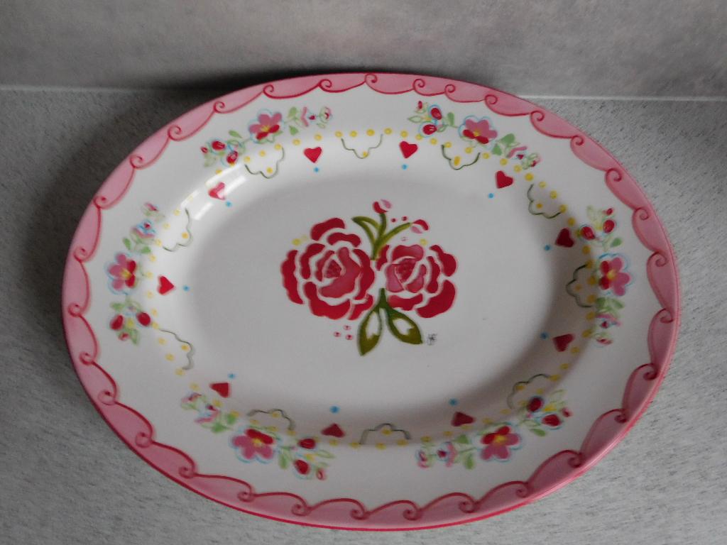 Schaal 36x28,5 cm. C'est La Vie JET by ter Steege, Ophalen of Verzenden, Overige stijlen, Aardewerk, Schaal of Schalen
