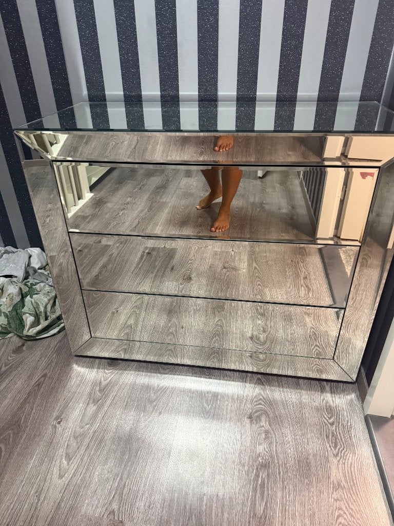 Komode glamour, Huis en Inrichting, Ophalen, Glamour, 50 tot 100 cm, 3 of 4 laden