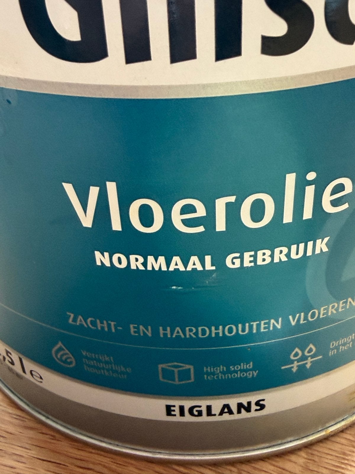 Glitsa Vloerolie -,  2 x 2.5 liter, Doe-het-zelf en Verbouw, Ophalen, Bruin, Beits, Zo goed als nieuw