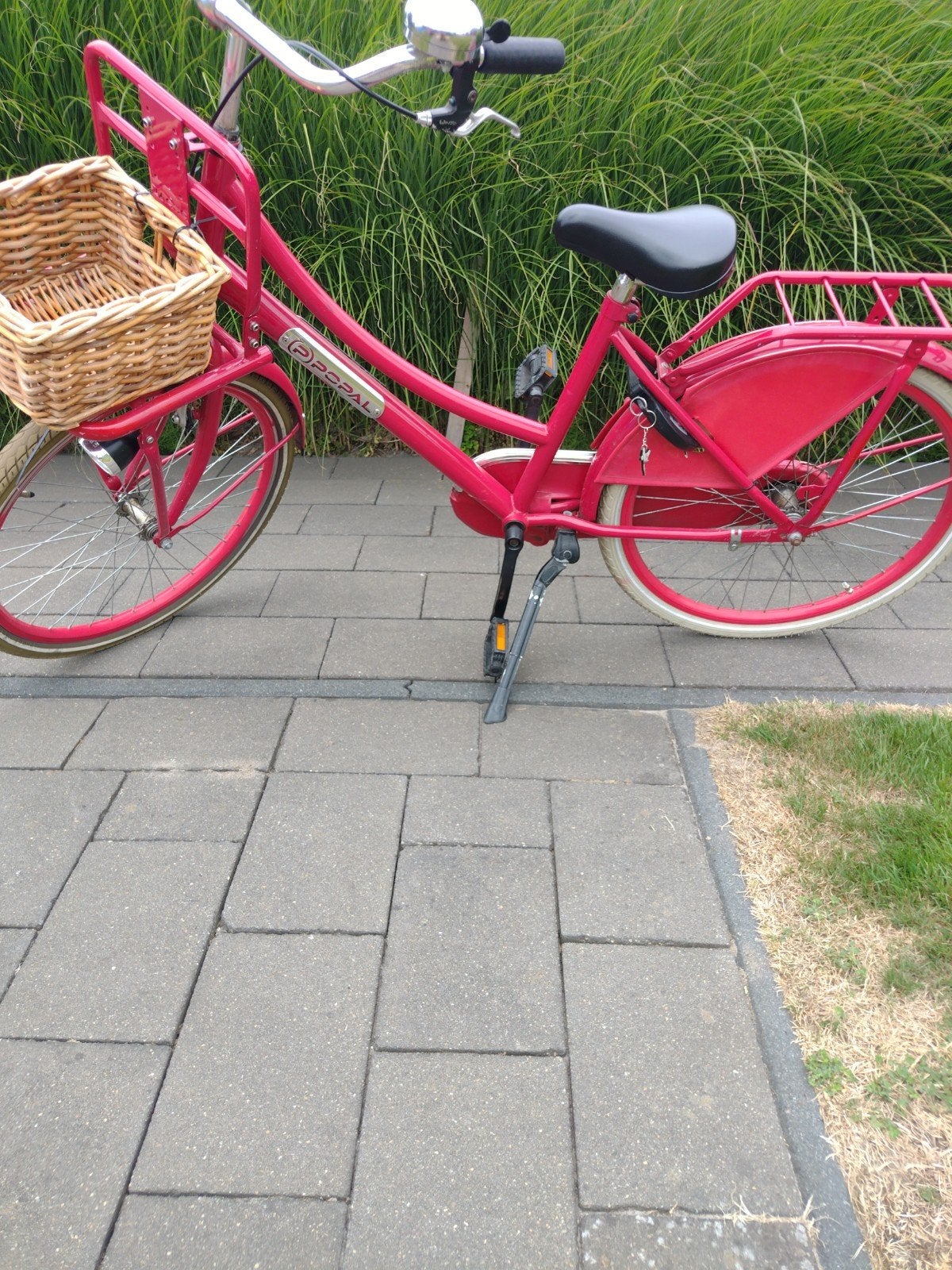 Popal  24 inch rode meisjes fiets transportfiets, Ophalen of Verzenden, Gebruikt, 24 inch