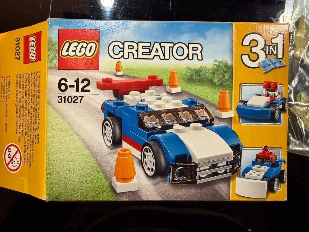 Lego Creator 31027 Blue Racer, Lego, Ophalen of Verzenden, Zo goed als nieuw, Compleet