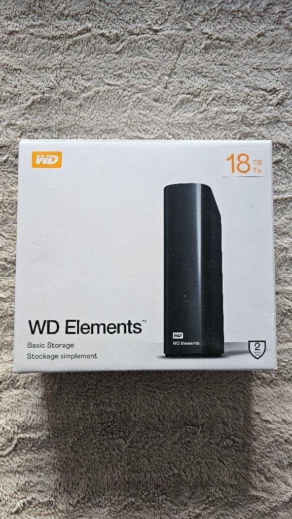 WD Elements Desktop 18TB externe HDD - USB 3.0 - compleet, Gebruikt, HDD, Western Digital (WD), Ophalen of Verzenden